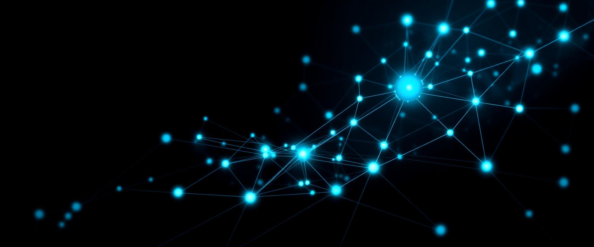 Abstract network visualization representing cloud vendor strategy